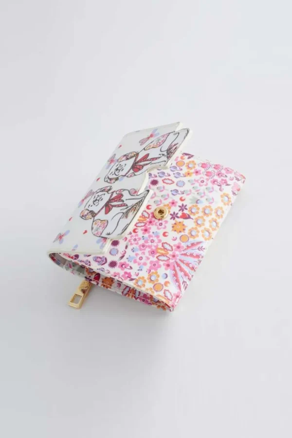 Cath Kidston A STITCH IN TIME FOLDED WALLET Cream Outlet