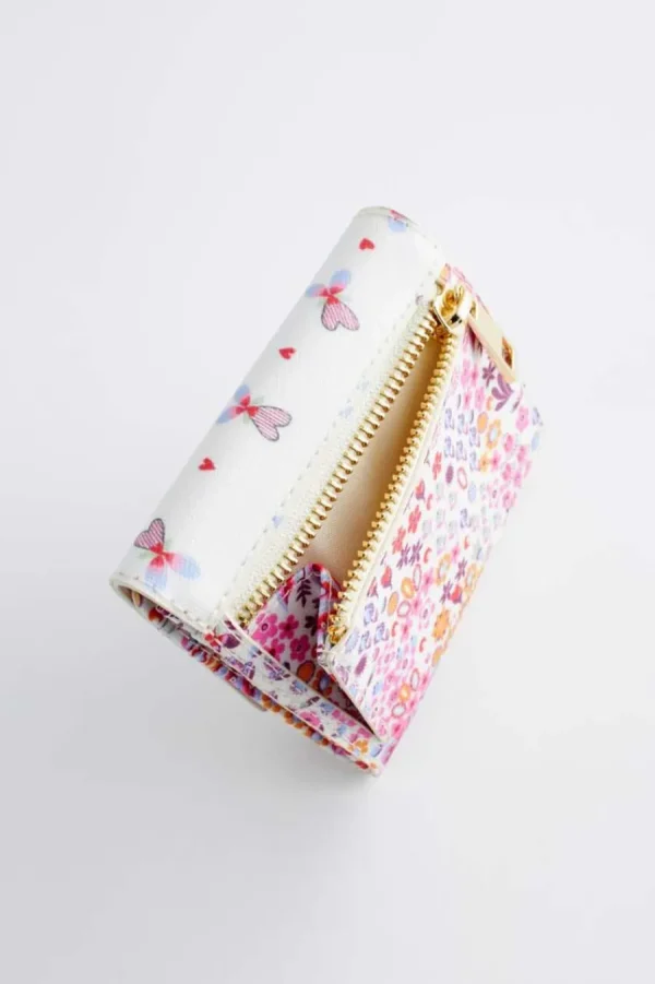 Cath Kidston A STITCH IN TIME FOLDED WALLET Cream Outlet