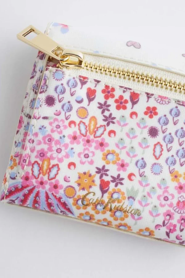 Cath Kidston A STITCH IN TIME FOLDED WALLET Cream Outlet