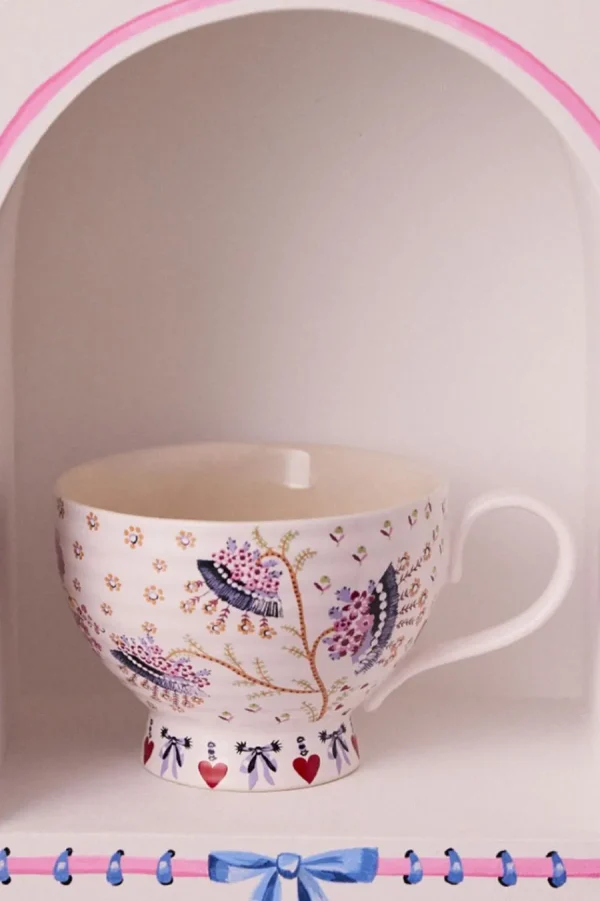 Cath Kidston A STITCH IN TIME HUG MUG Pink Fashion