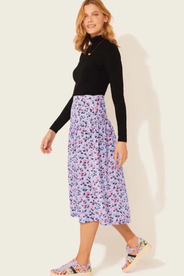 Cath Kidston Acid Rose Yoke Skirt Lilac Store