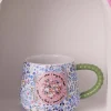 Cath Kidston AFFINITY DITSY TWISTED HANDLE BILLIE MUG Blue New