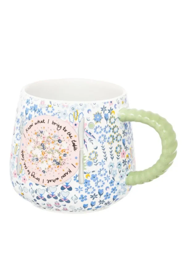 Cath Kidston AFFINITY DITSY TWISTED HANDLE BILLIE MUG Blue New