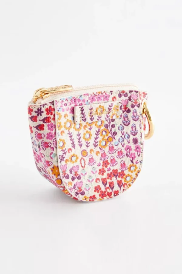 Cath Kidston AFFINITY DITSY CURVE COIN PURSE Pink Clearance