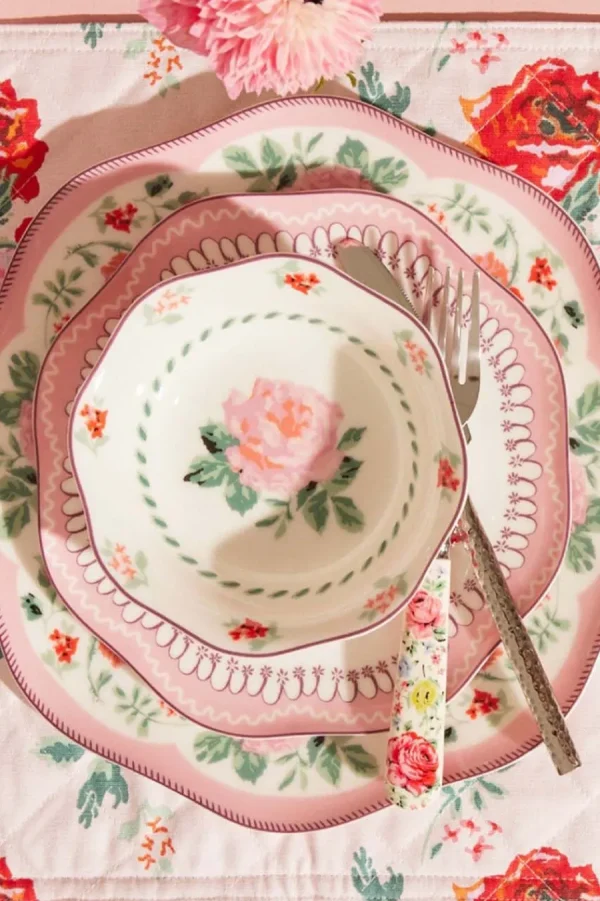 Cath Kidston ARCHIVE ROSE NEW BONE CHINA CEREAL BOWL Pink Best