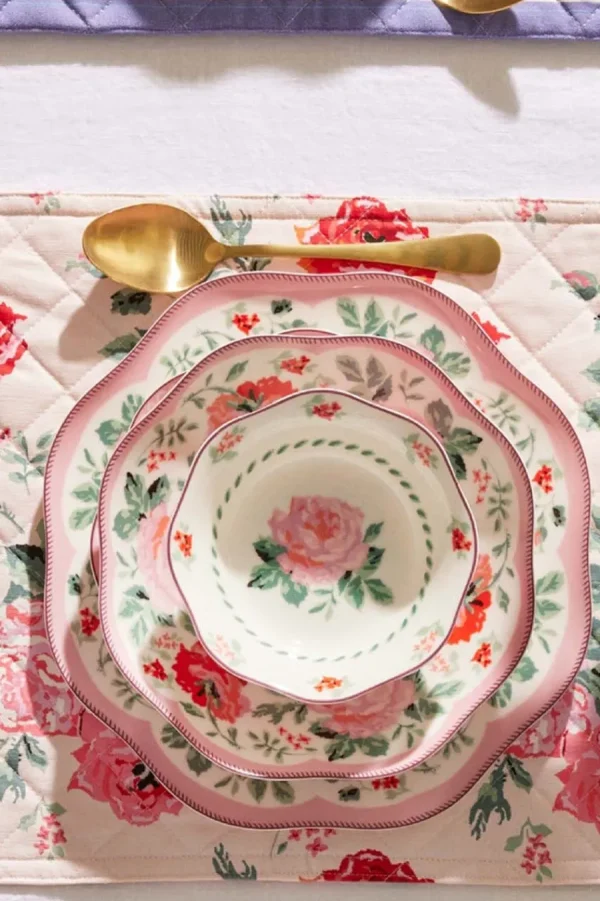 Cath Kidston ARCHIVE ROSE NEW BONE CHINA CEREAL BOWL Pink Best