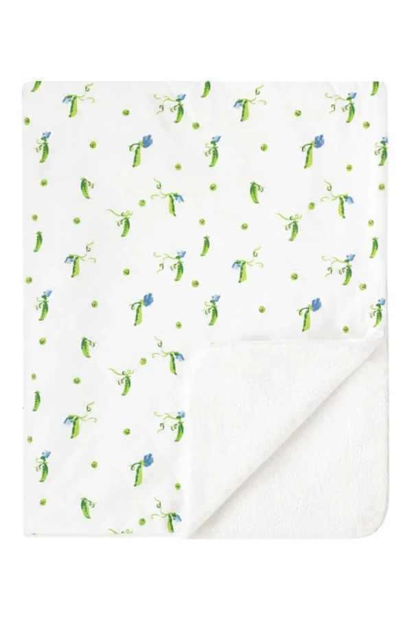 Cath Kidston Baby Peas Quilted Blanket Ivory Cheap