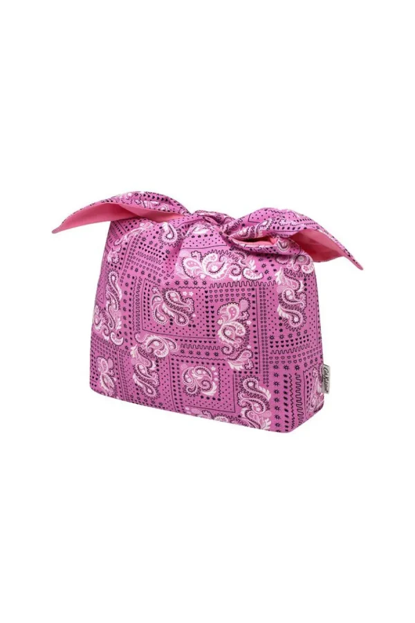 Cath Kidston Bandana Bow Tie Pouch Pink Outlet