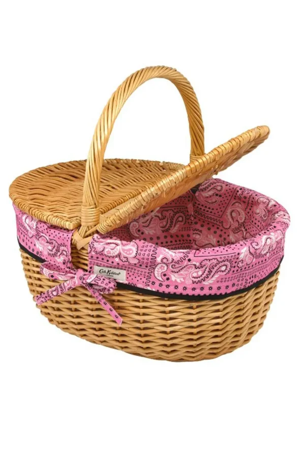 Cath Kidston Bandana Dorothy Basket Pink Shop