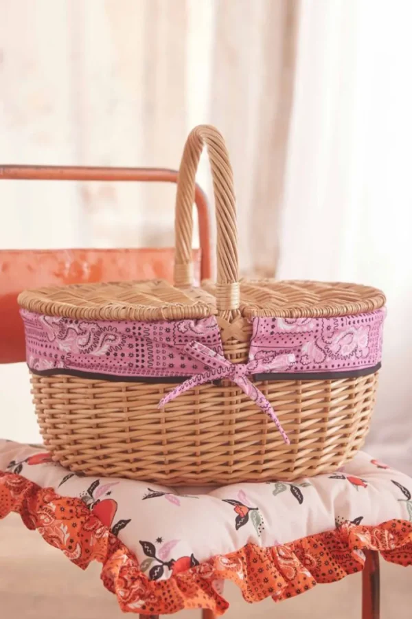 Cath Kidston Bandana Dorothy Basket Pink Shop