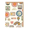 Cath Kidston Birthday Patches AOPGreeting Card (A6) Multi Fashion