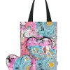 Cath Kidston Celestial Foldaway Heart Tote Pink Shop