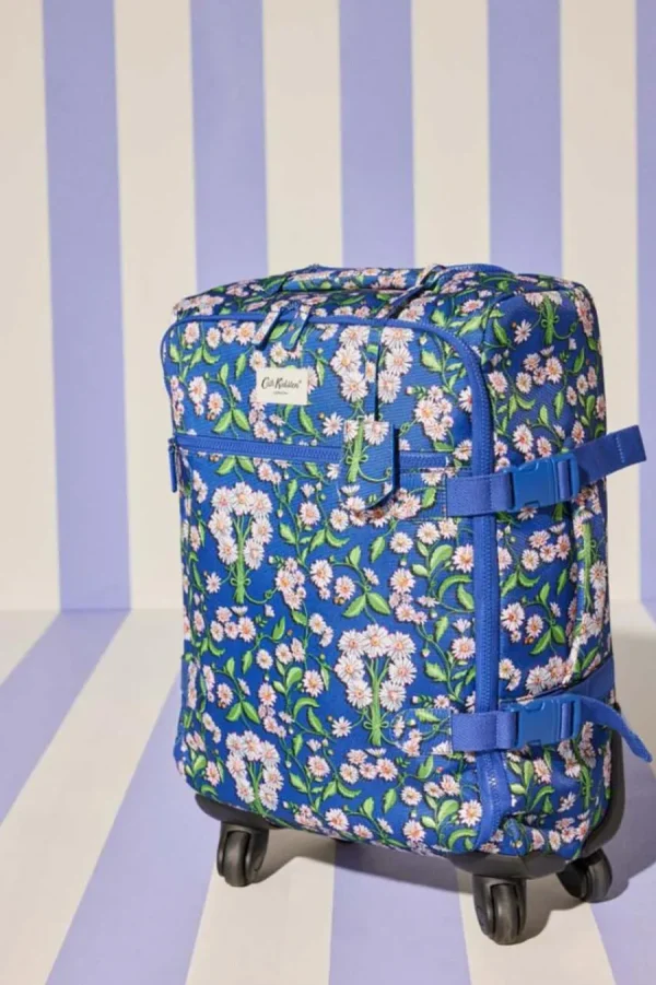 Cath Kidston DAISY SUITCASE WHEELS (22" Check-in Suitcase) Navy Cheap