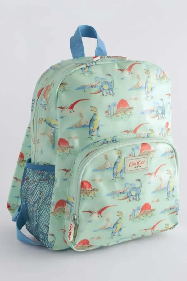 Cath Kidston DINOSAURS KIDS CLASSIC LARGE BACKPACK WITH MESH POCKET Green Online