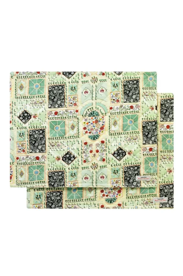 Cath Kidston Down The Garden Path Set Of 2 Quilted Placemat Cream Hot