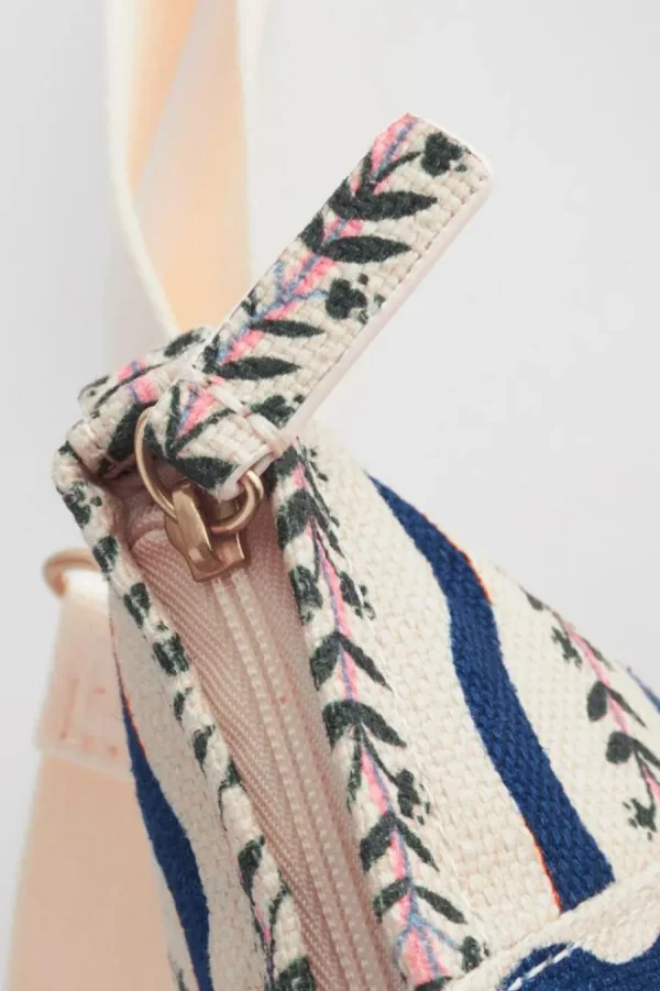 Cath Kidston DREAMERS FLORAL STRIPE COMPACT ZIPPED MESSENGER Multi Best