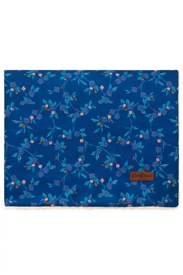 Cath Kidston Flora Fauna Greenwich Flowers Cosy Pet Blanket Blue Flash Sale