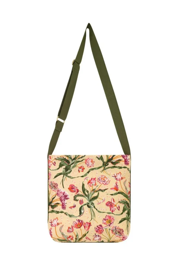 Cath Kidston Floral Fancy Zipped Messenger Bag Green Cheap