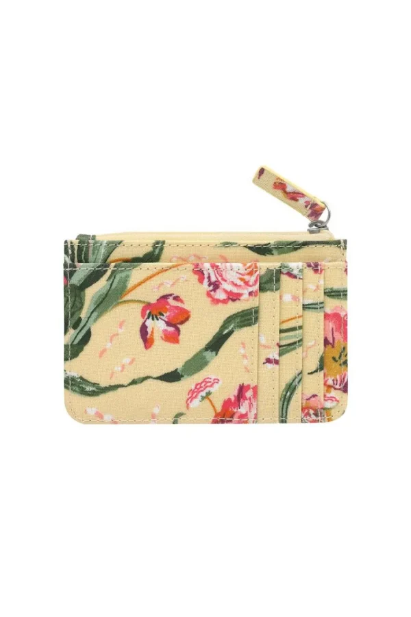 Cath Kidston Floral Fancy Small Card And Coin Purse Green Discount