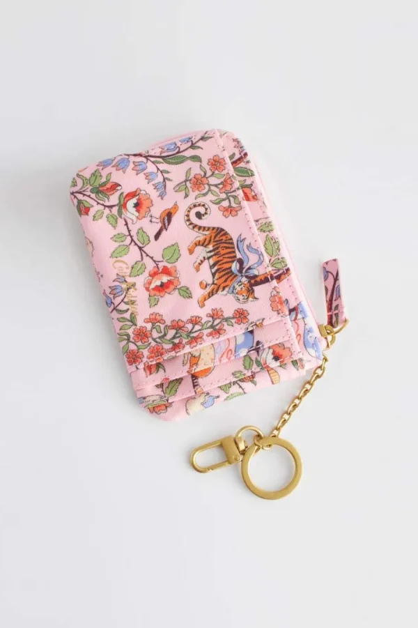 Cath Kidston FLOWERS & FRIENDS CARD & COIN PURSE Pink Hot