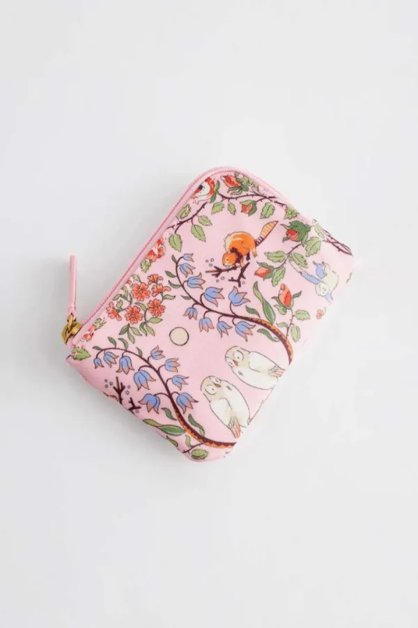 Cath Kidston FLOWERS & FRIENDS CARD & COIN PURSE Pink Hot