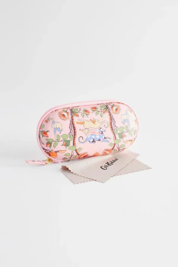 Cath Kidston FLOWERS & FRIENDS GLASSES CASE Pink Hot