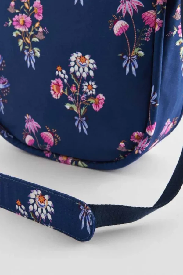 Cath Kidston FRIENDSHIP BUNCH LARGE ZIPPED MESSENGER Navy Best Sale