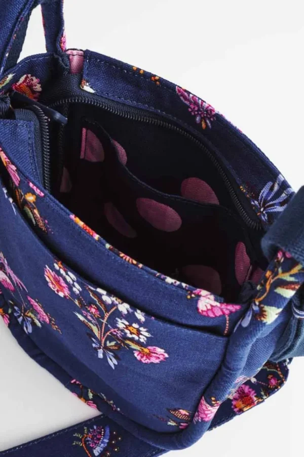 Cath Kidston FRIENDSHIP BUNCH MINI ZIPPED MESSENGER Navy Cheap