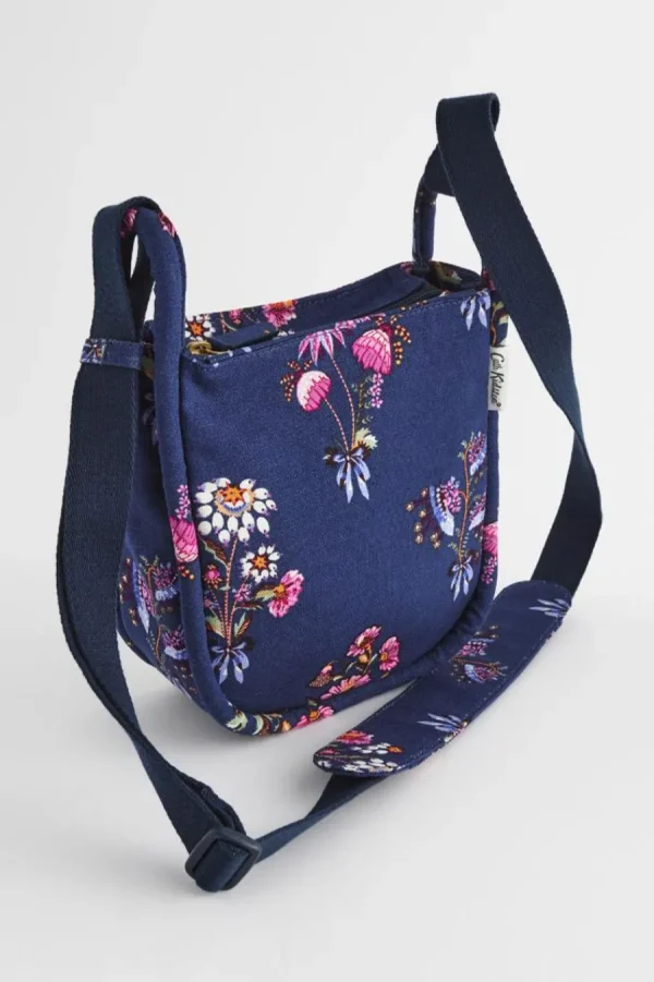 Cath Kidston FRIENDSHIP BUNCH MINI ZIPPED MESSENGER Navy Cheap