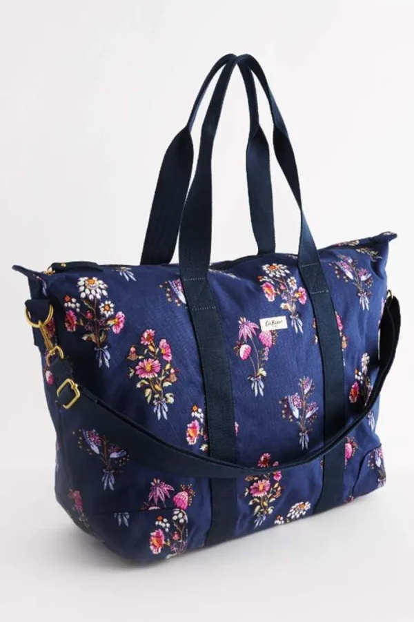 Cath Kidston FRIENDSHIP BUNCH OVERNIGHT BAG Navy Flash Sale