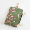 Cath Kidston FRIENDSHIP GARDEN ID COIN PURSE Green Clearance