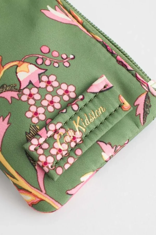 Cath Kidston FRIENDSHIP GARDEN ID COIN PURSE Green Clearance