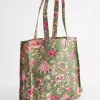 Cath Kidston FRIENDSHIP GARDEN LARGE BOOKBAG Green Outlet