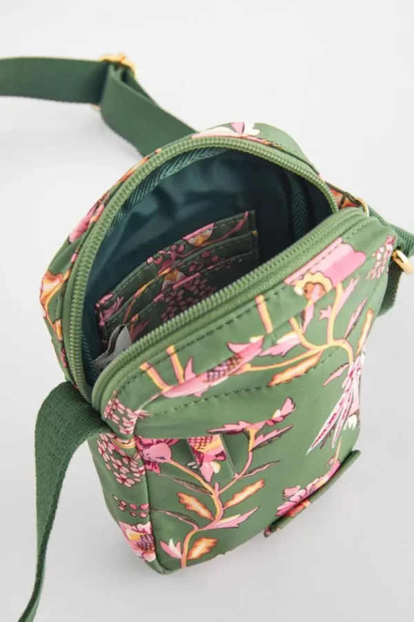 Cath Kidston FRIENDSHIP GARDEN PHONE CROSSBODY Green Cheap