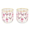 Cath Kidston Garland Recycled Glass Tumbler Cream Outlet