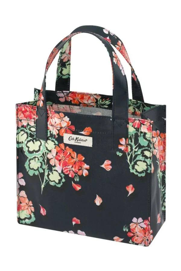 Cath Kidston Geraniums Small Bookbag Navy Best