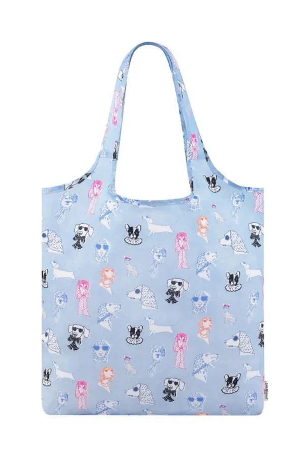 Cath Kidston Glamorous Dogs Foldaway Shopper Blue Best Sale