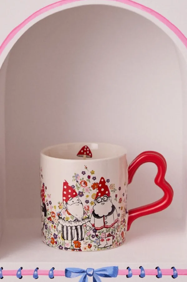 Cath Kidston GNOMES HEART HANDLE MUG Multi Outlet