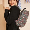 Cath Kidston HARMONY DITSY COMPACT BACKPACK Black Cheap