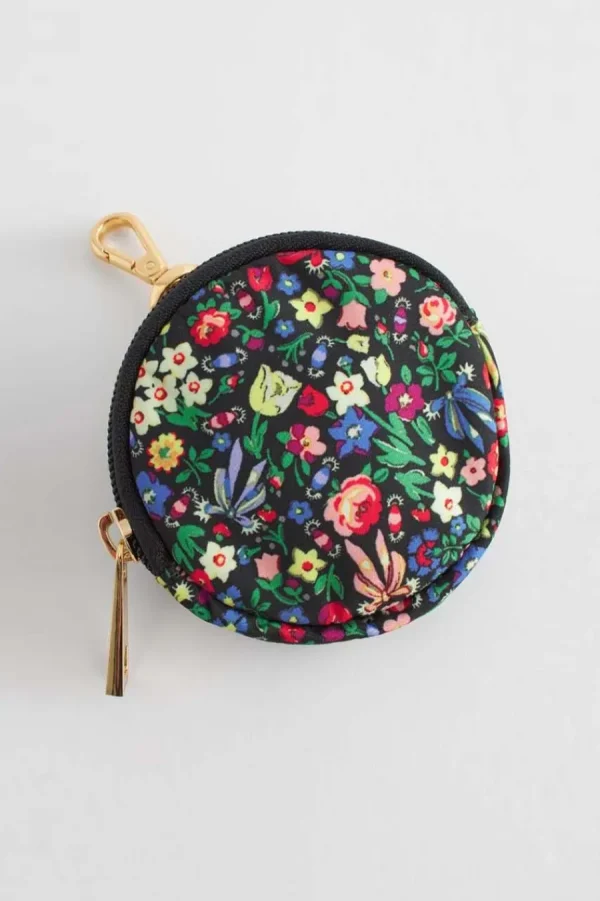 Cath Kidston HARMONY DITSY ROUND COIN PURSE Black Online