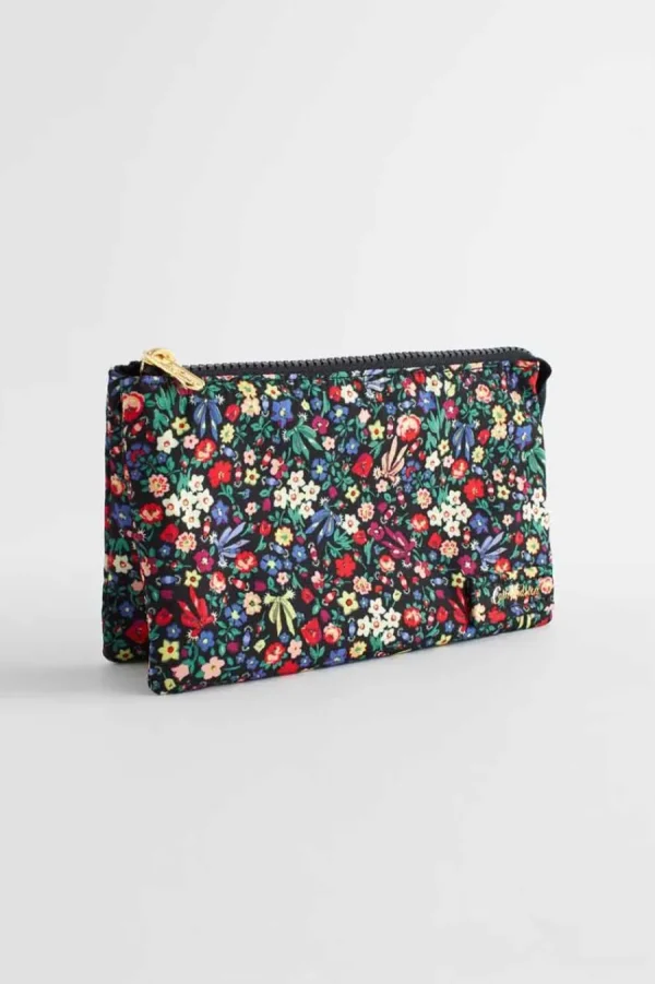 Cath Kidston HARMONY DITSY TRIPLE PURSE Black Clearance