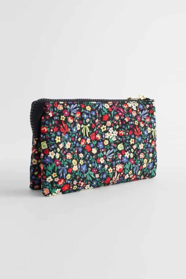 Cath Kidston HARMONY DITSY TRIPLE PURSE Black Clearance