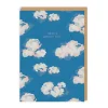 Cath Kidston Have A Lovely Day Clouds Greeting Card (A6) Pale Blue Flash Sale