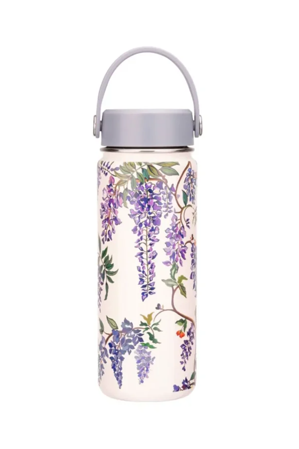 Cath Kidston London Wisteria Stainless Steel Bottle Lilac Flash Sale