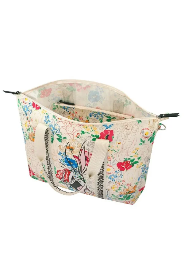 Cath Kidston Looney Tunes Foldaway Overnight Bag Cream Discount