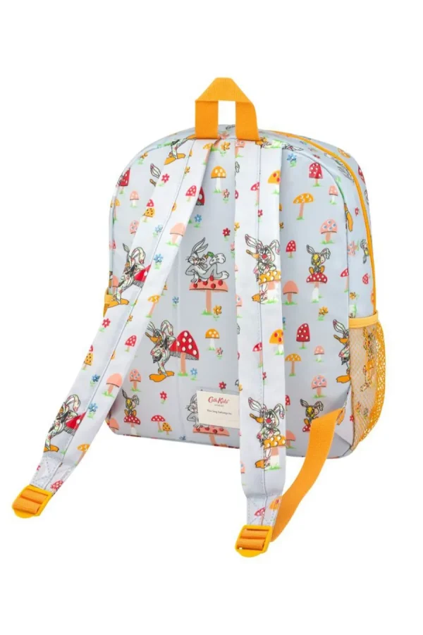 Cath Kidston Looney Tunes Toadstalls Kids Classic Large Backpack With Mesh Pocket Blue Sale