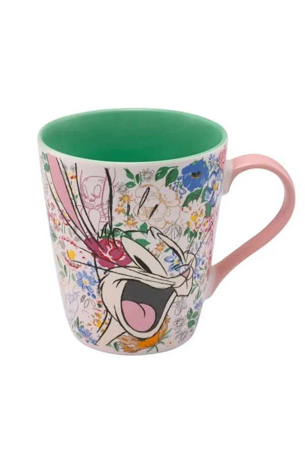 Cath Kidston Looney Tunes Tunes And Blooms Stanley Mug Cream New