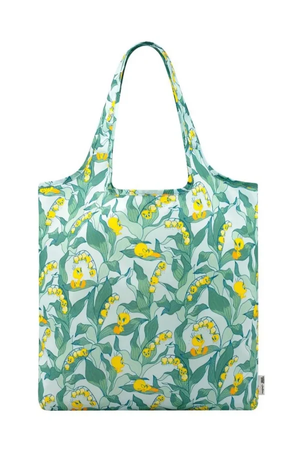 Cath Kidston Looney Tunes Tweety Of The Valley Foldaway Shopper Blue Store