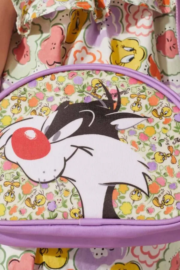 Cath Kidston Looney Tunes Tweety Pie Novelty Half Moon Cross Body Bag Pink Best Sale