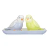 Cath Kidston Love Budgies Salt & Pepper Shakers On Tray Multi Sale